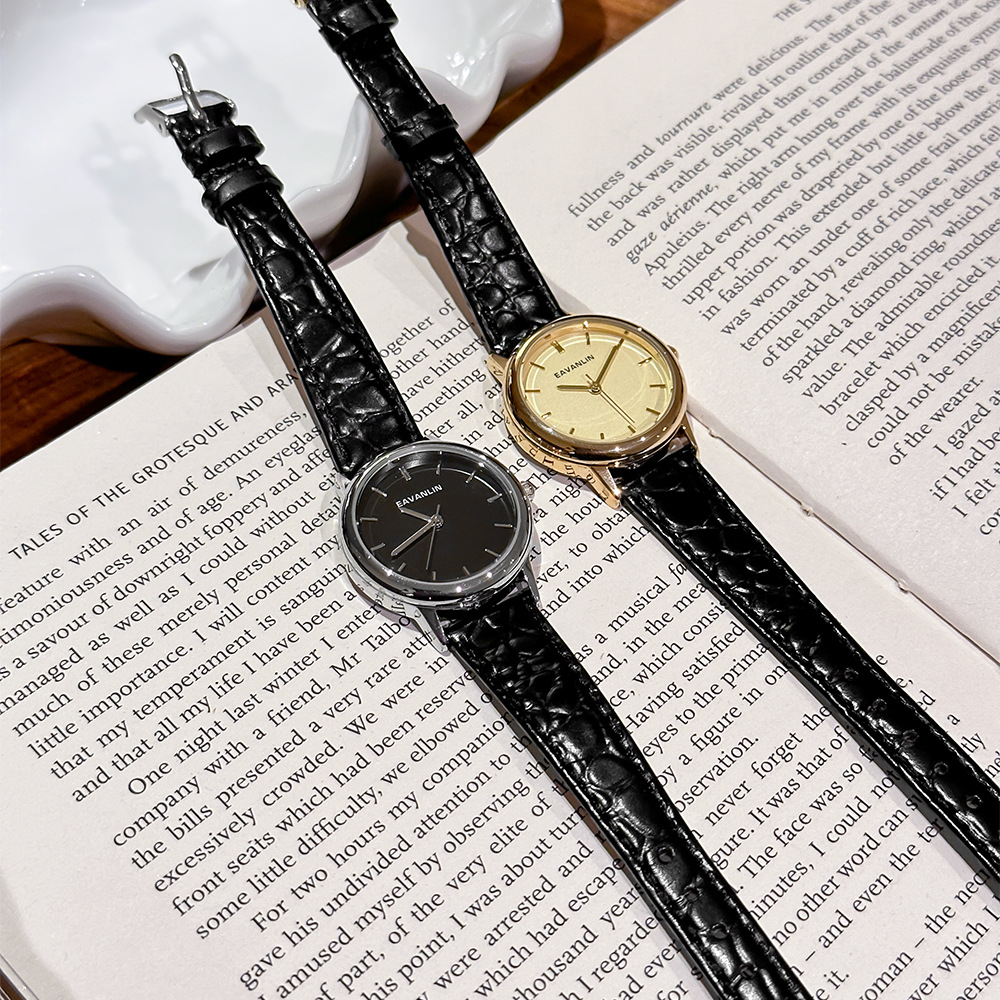 Luxury Watch Gold And Black - Novo relógio de quartzo com pulseira