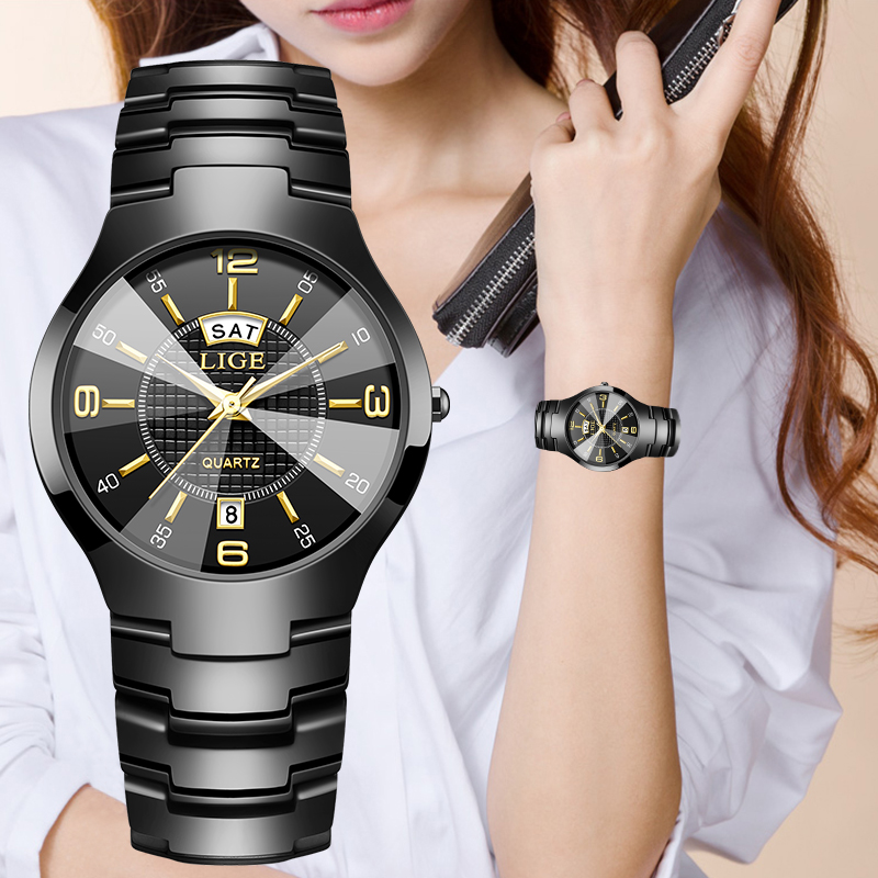 Luxury Watch For Women - LIGE Moda Elegante Relógio de Pulso