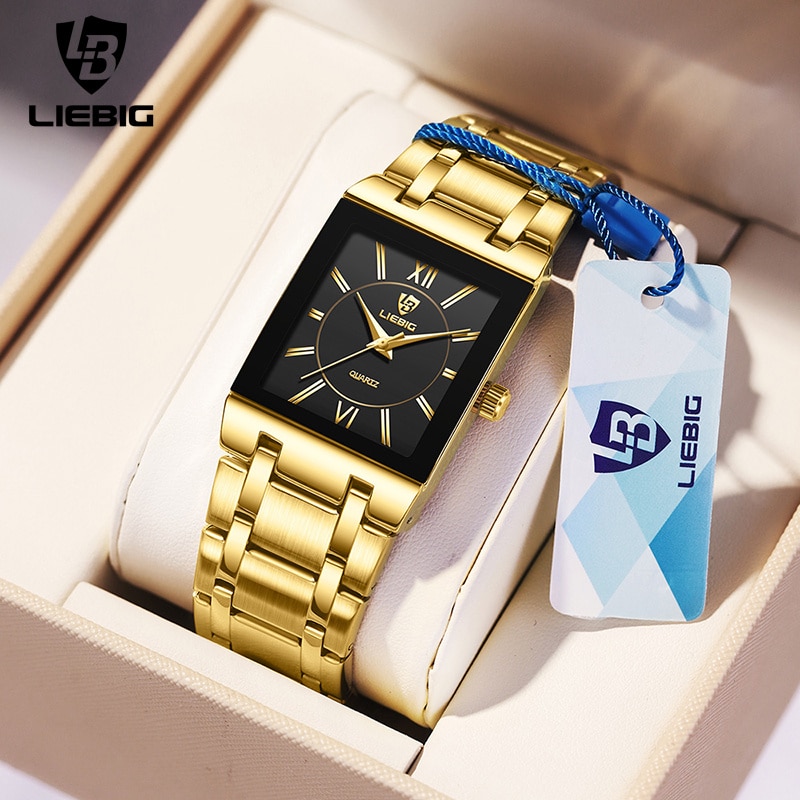 Luxury Watch Life - Liebig luxo dourado quartzo relógios de