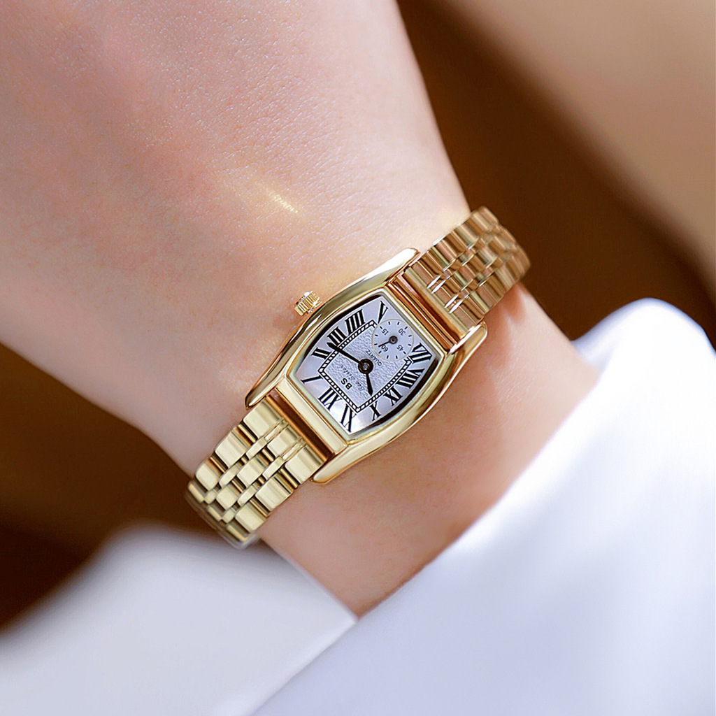Luxury Watch Cartier - Relógio Feminino BS Estilo Retro Versátil