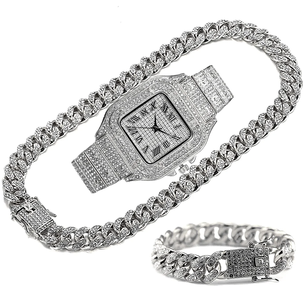 Luxury Watch Miami - Luxo gelado para fora corrente para