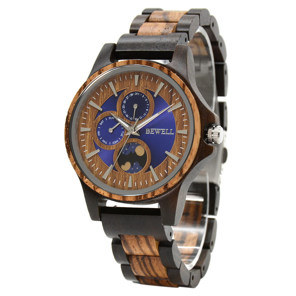 Luxury Watch Engraving - Relógio de Madeira para Homens, Personalizado