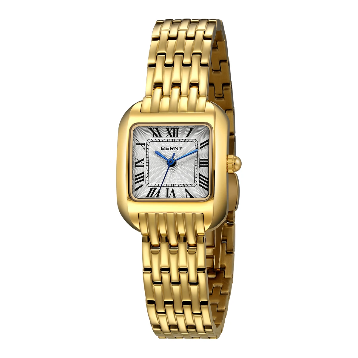 Luxury Watch Cartier - BERNY Relógio quadrado dourado para mulheres,