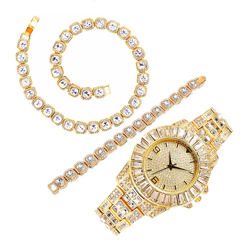 Luxury Watch Miami - Relógio de Pulso de Luxo, Colar