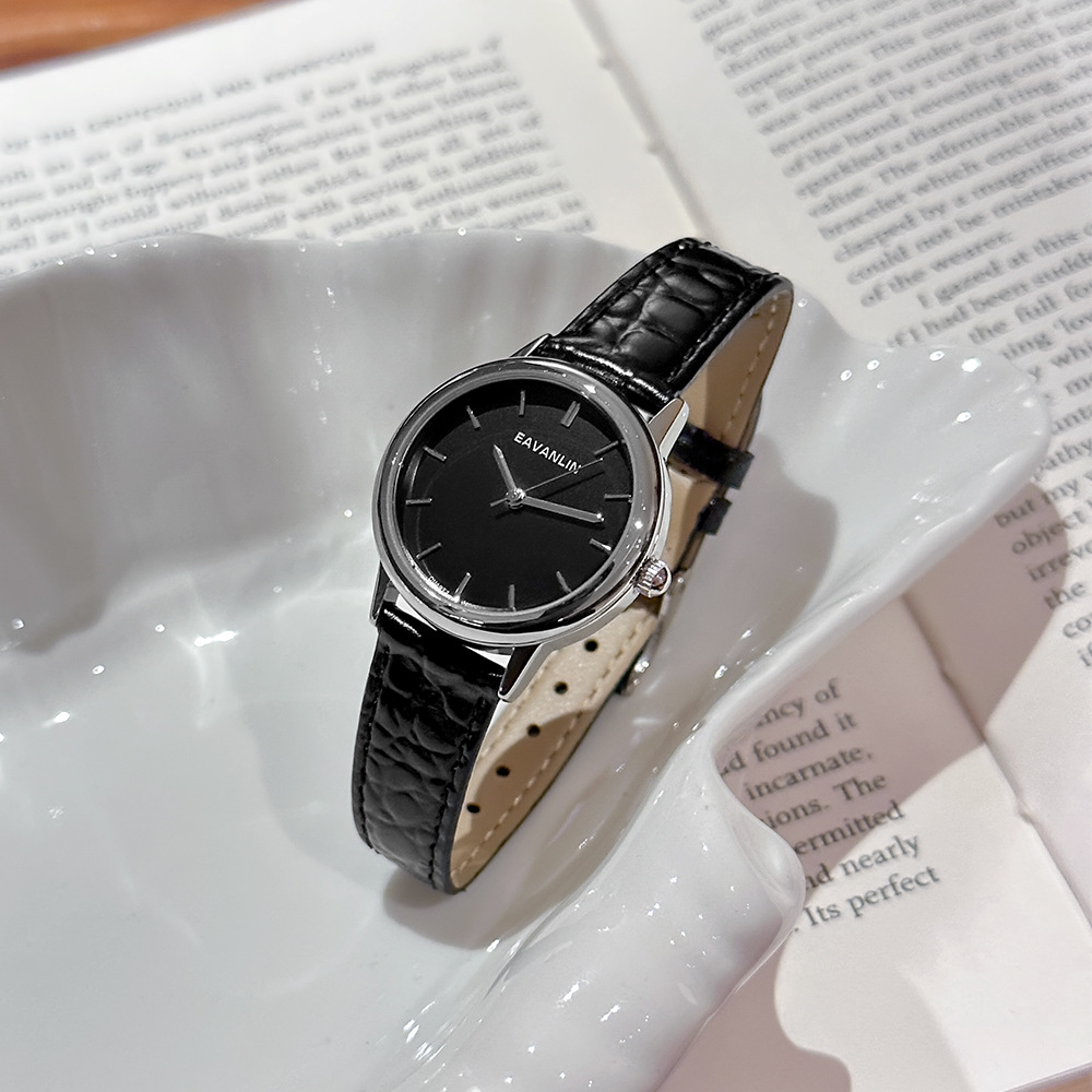 Novo relógio de quartzo com pu - Luxury Watch Gold And Black avaliação e preço