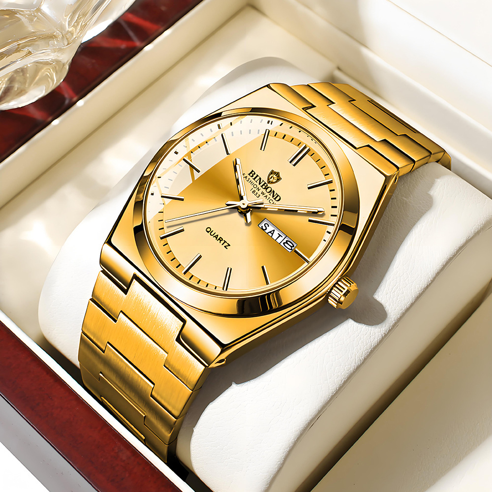 Relógio Masculino BINBOND Orig - Luxury Watch Cartier avaliação e preço