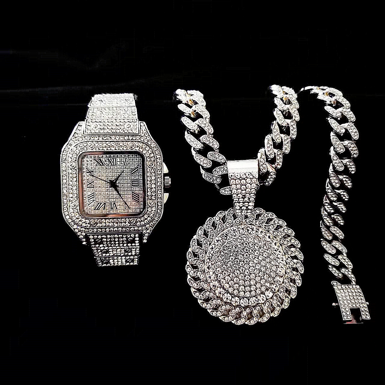 2 Peças: Relógio Iced Out e Co - Luxury Watch Miami avaliação e preço