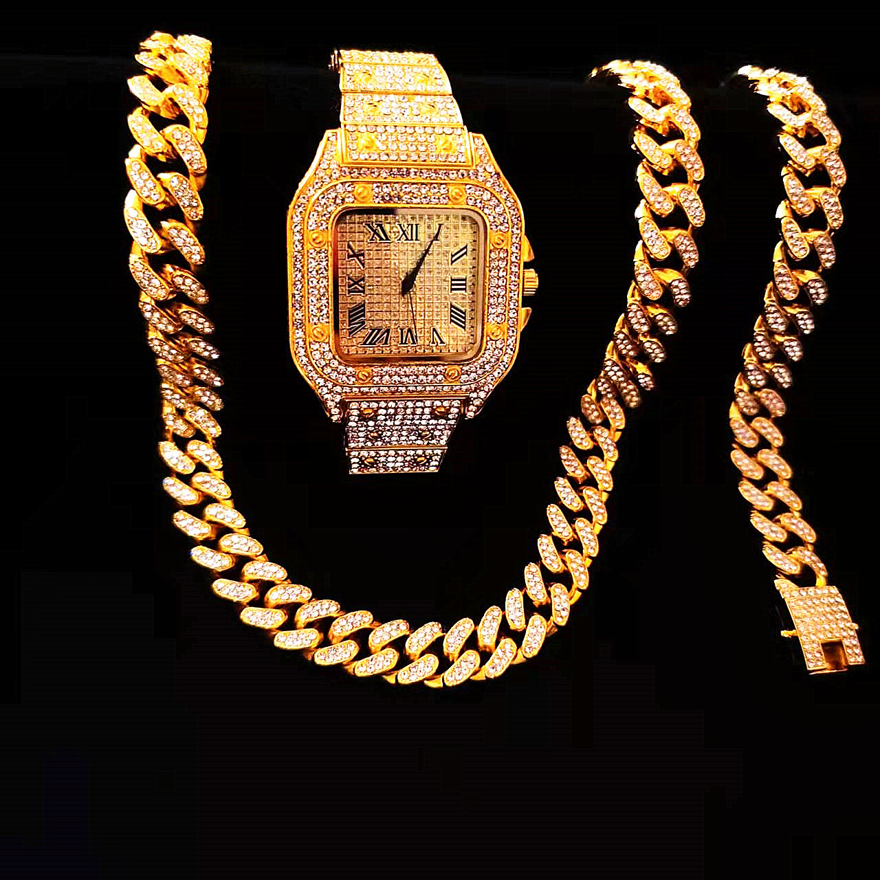 2 Peças: Relógio Iced Out e Co - Luxury Watch Miami avaliação e preço