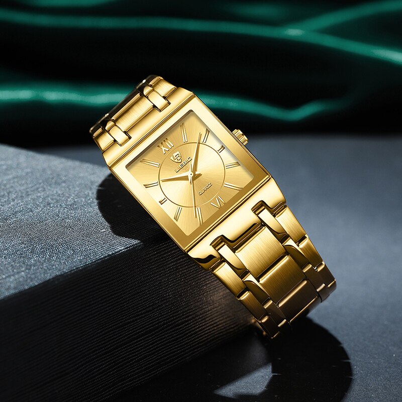 Liebig luxo dourado quartzo re - Luxury Watch Life avaliação e preço