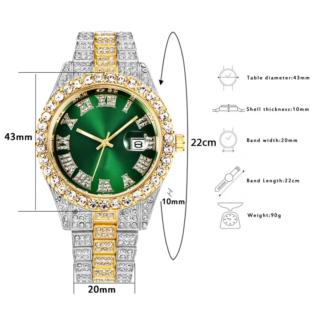 Pulseira completa gelada mascu - Luxury Watch Miami avaliação e preço