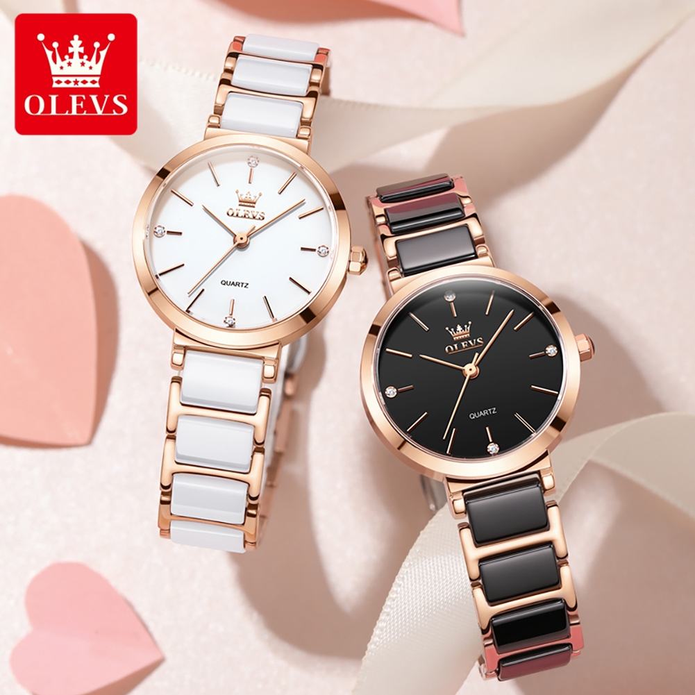 Olevs relógio feminino 5877 lu - Luxury Watch Display Case avaliação e preço