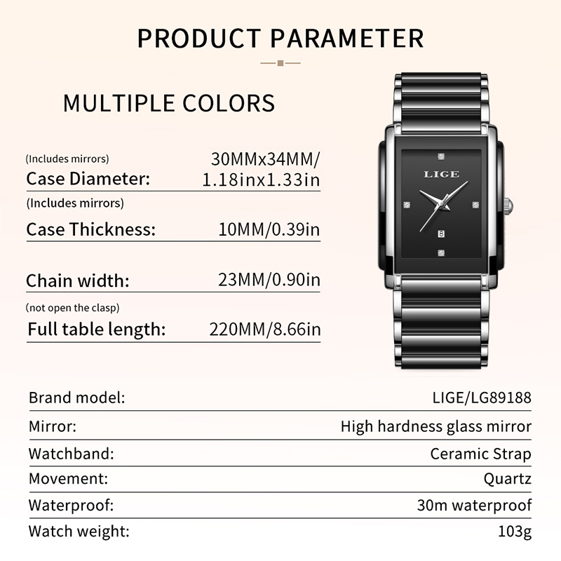 Lige novo luxo relógios femini - Luxury Watch Display Case avaliação e preço