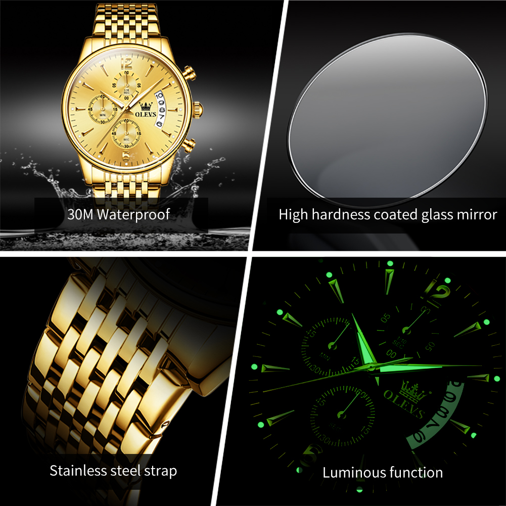 Olevs marca de luxo ouro relóg - Luxury Watch Affordable avaliação e preço