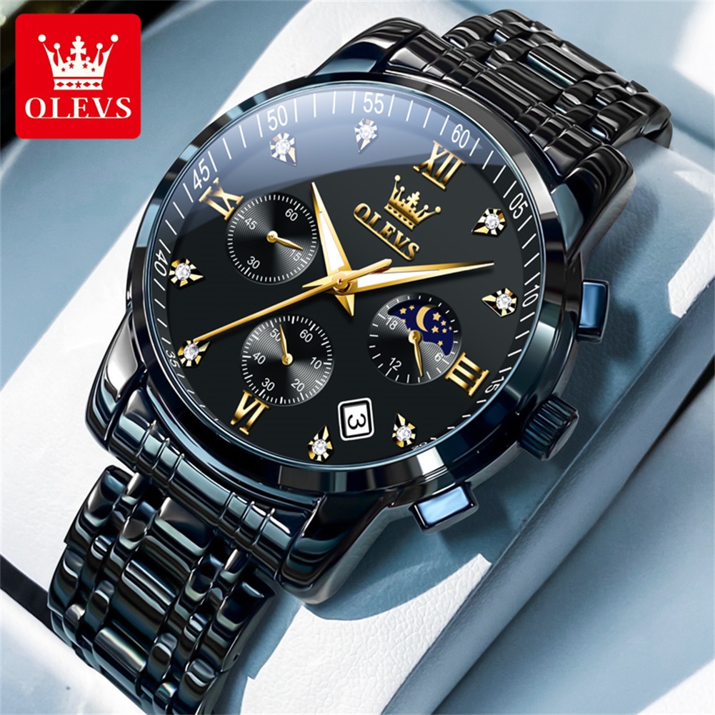 Olevs relógios masculinos popu - Luxury Watch Life avaliação e preço