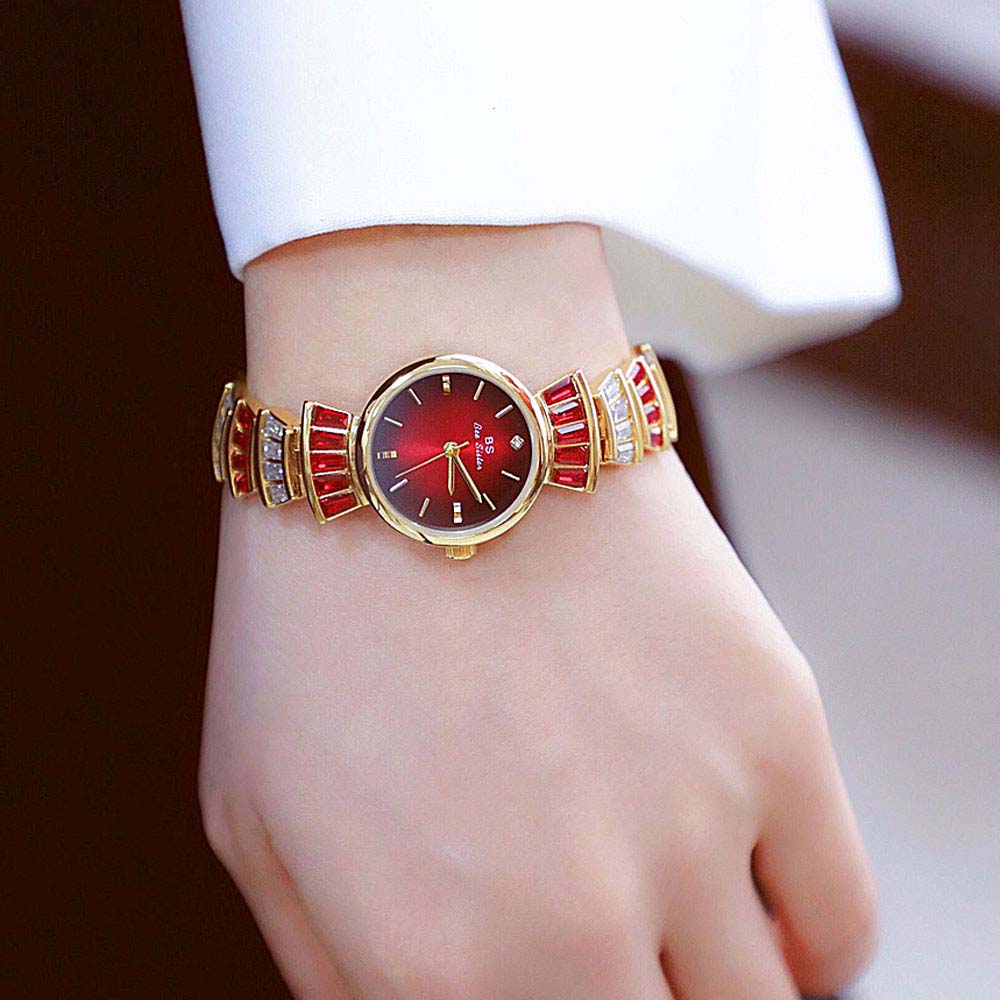 Relógios femininos de alta qua - Luxury Watch Gold And Black avaliação e preço