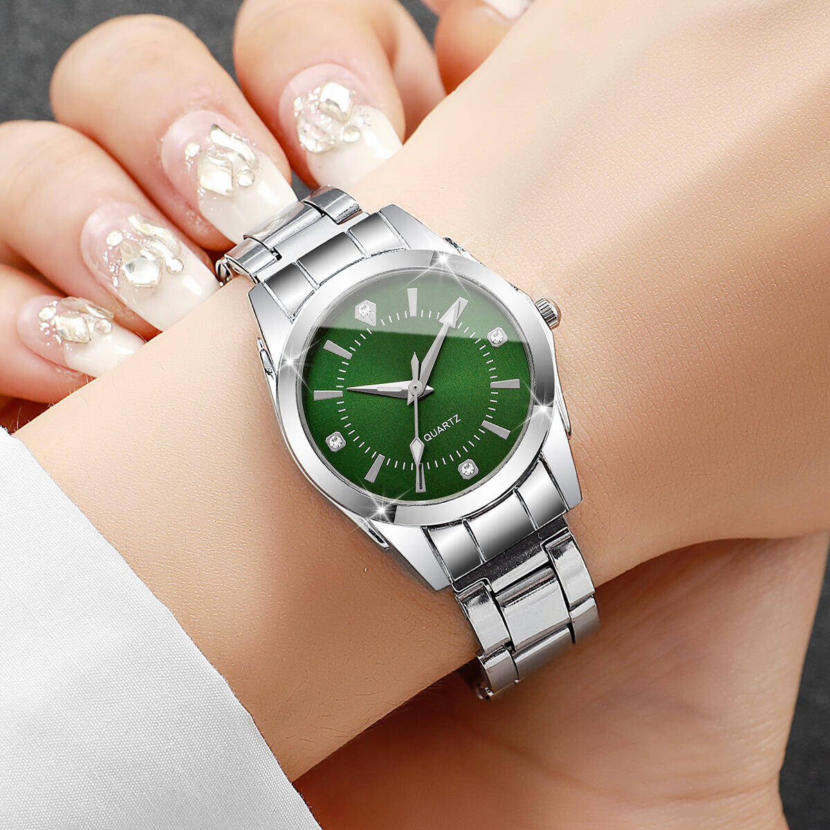 Luxo strass relógios femininos - Luxury Watch Display Case avaliação e preço