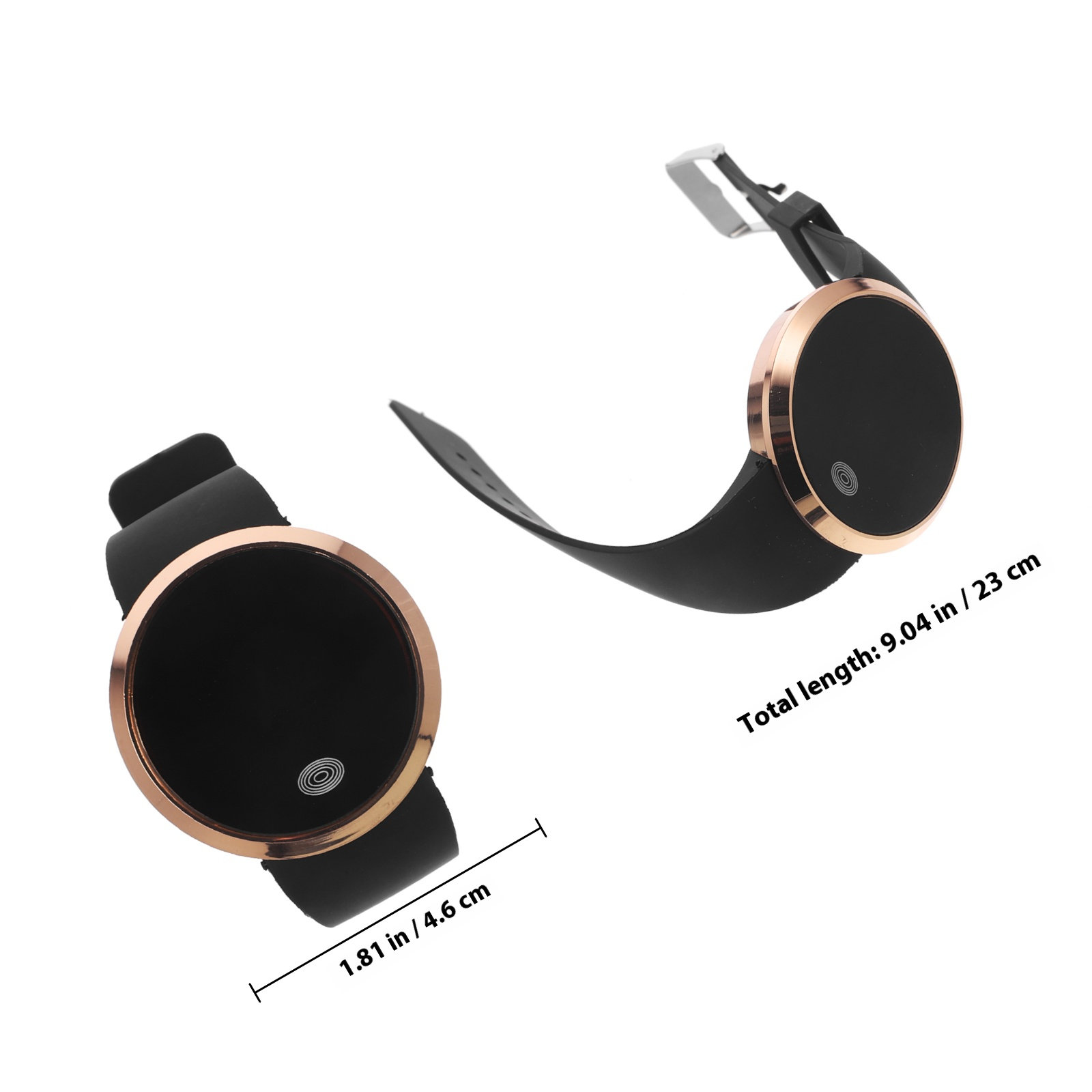 Relógio Digital Eletrônico com - Luxury Watch Gold And Black avaliação e preço