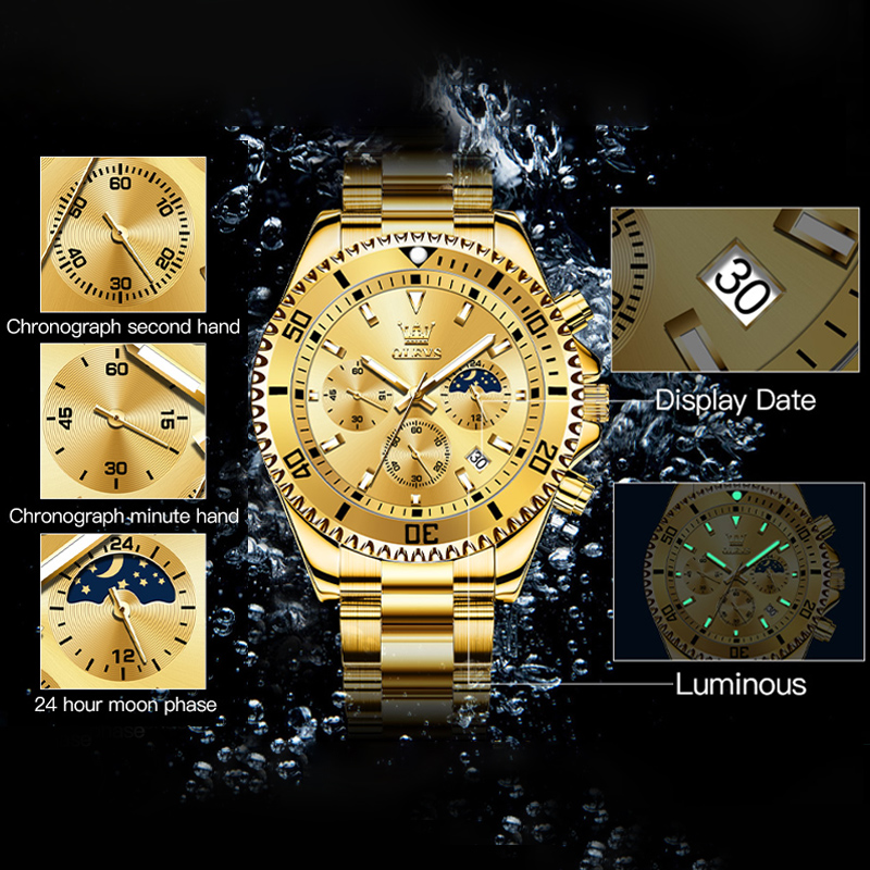 Relógio Masculino OLEVS 2870,  - Luxury Watch Affordable avaliação e preço
