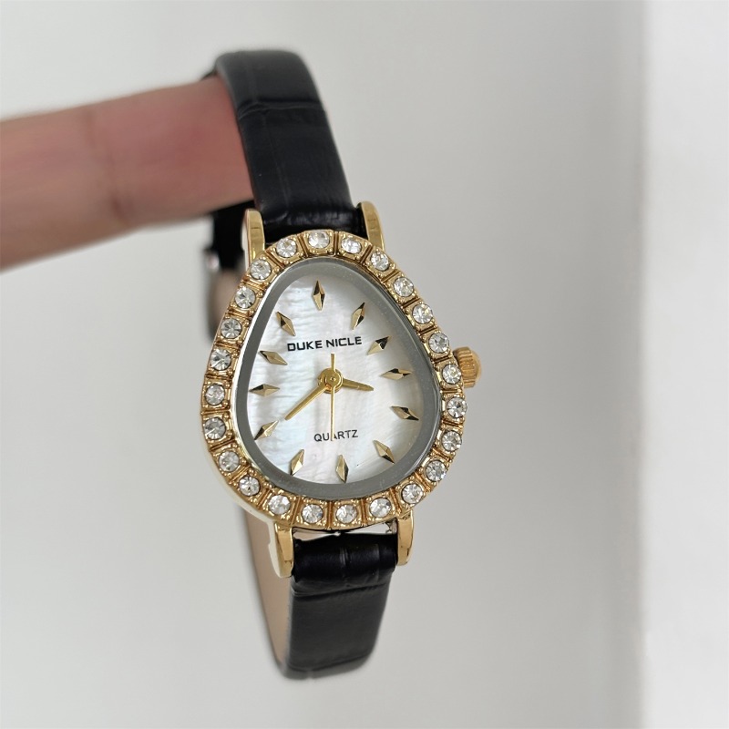 Relógio de quartzo feminino de - Luxury Watch Gold And Black avaliação e preço