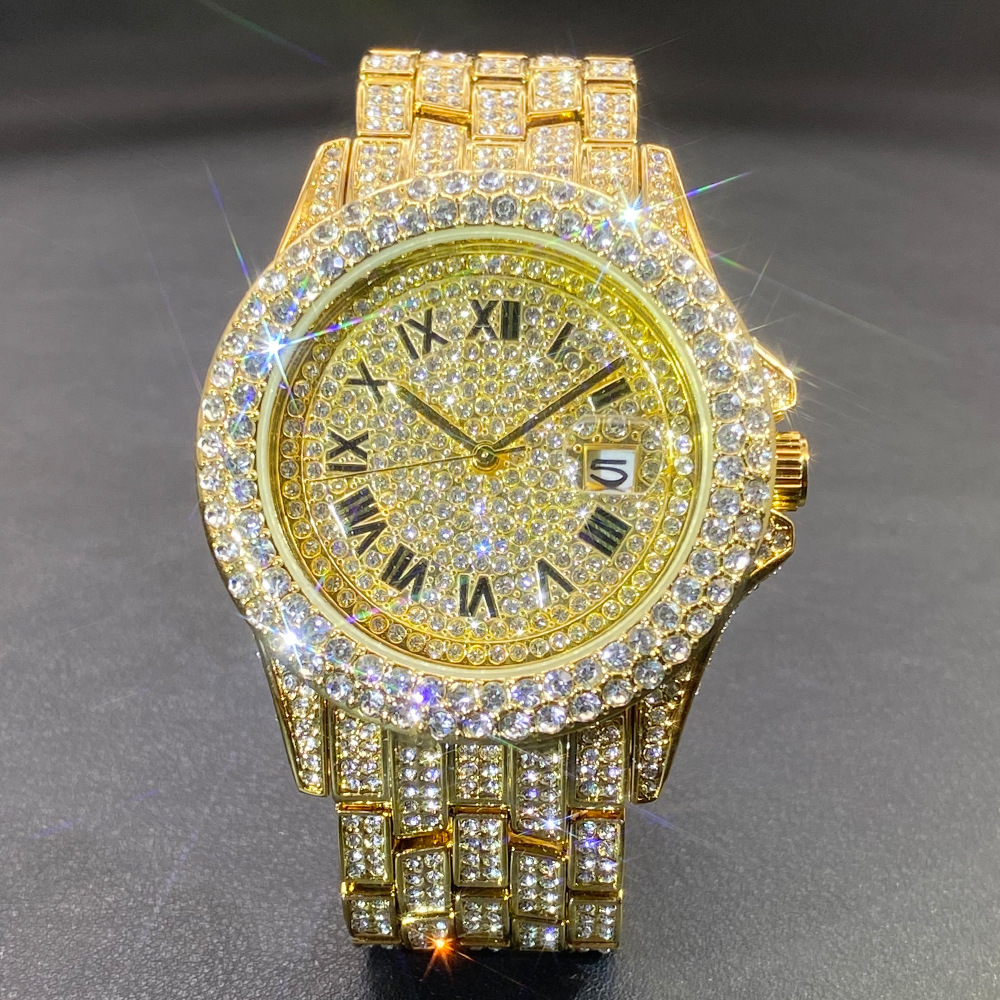 Relógio de Pulso Grande em Our - Luxury Watch Gold And Black avaliação e preço